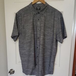 Men's Gray Hurley Short Sleeve Shirt